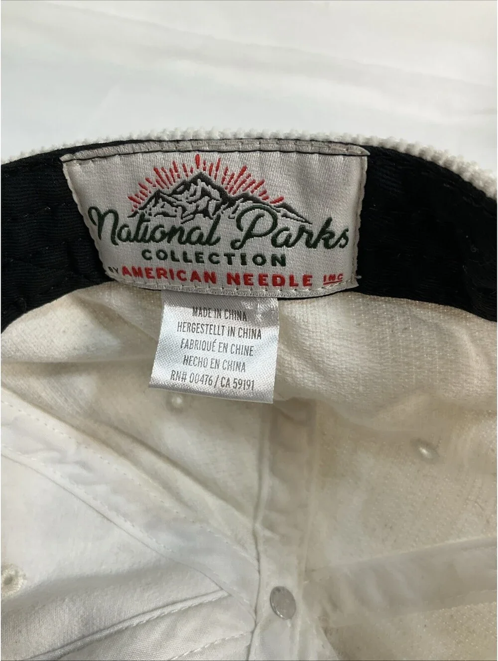 Grand Teton National Park Corduroy Snapback Hat American Needle Adjustable Cap